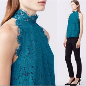 DVF Flower Patterns Lace Nylon Sleeveless Top P